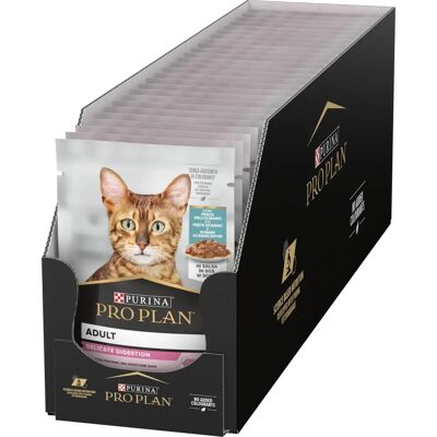 Pro Plan - Mokra karma dla wrażliwych kotów z rybą - 26 saszetek 85g Pro Plan - Mokra karma dla wrażliwych kotów z rybą - 26 saszetek 85g