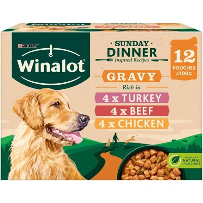 WINALOT Meaty Chunks Senior Mixed in Gravy - Wet Dog Food WINALOT Meaty Chunks Senior Mixed in Gravy - Wet Dog Food