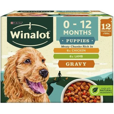 Winalot Puppy Meaty Chunks Gravy Wet Dog Food - Dog Food Winalot Puppy Meaty Chunks Gravy Wet Dog Food - Dog Food