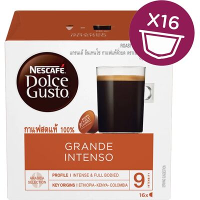 Nescafé Grande Intenso Mørkristede Kaffe-kapsler - Kaffekapsler Nescafé Grande Intenso Mørkristede Kaffe-kapsler - Kaffekapsler
