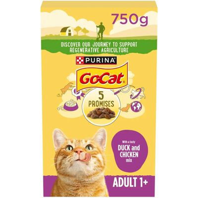Go-Cat Duck Chicken Dry Cat Food - 750g Go-Cat Duck Chicken Dry Cat Food - 750g