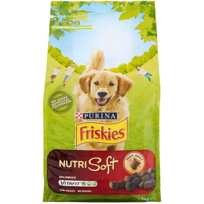 Croquettes Nutri Soft au Bœuf Friskies - Nourriture pour chiens - Publicité Croquettes Nutri Soft au Bœuf Friskies - Nourriture pour chiens - Publicité