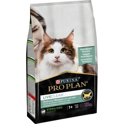Purina Pro Plan LiveClear Croquettes Kalkun 1,4kg - Kattemat Purina Pro Plan LiveClear Croquettes Kalkun 1,4kg - Kattemat