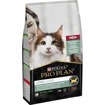Purina Pro Plan LiveClear Zalm Kattenvoeding - Gesteriliseerd Volwassen Purina Pro Plan LiveClear Zalm Kattenvoeding - Gesteriliseerd Volwassen