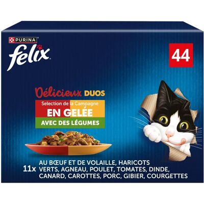 Felix Duo Nourriture pour Chats - Poulet & Légumes Felix Duo Nourriture pour Chats - Poulet & Légumes