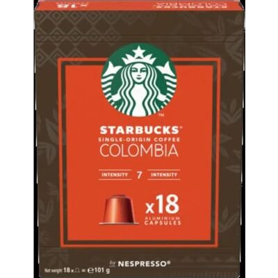 Capsules Nespresso Starbucks Colombie - 18 pièces - Publicité Capsules Nespresso Starbucks Colombie - 18 pièces - Publicité