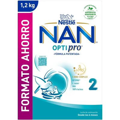 Nestlé Nan Optipro 2 Leite de continuação 600g - Fórmula infantil Nestlé Nan Optipro 2 Leite de continuação 600g - Fórmula infantil