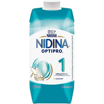Nestlé Nidina Optipro Latte per Neonati - 6x500ml Nestlé Nidina Optipro Latte per Neonati - 6x500ml