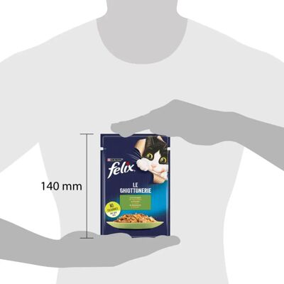 Cibo umido Felix per Gatti - Gelatina di Coniglio 85g Cibo umido Felix per Gatti - Gelatina di Coniglio 85g
