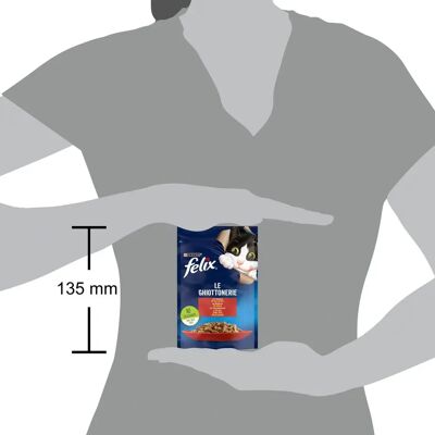 Alimento umido Felix per Gatto - Manzo, 85g Alimento umido Felix per Gatto - Manzo, 85g