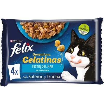 Purina Purina Petisco para Gatos Salmão Camarão Truta 4x85g - Petisco para gatos Purina Purina Petisco para Gatos Salmão Camarão Truta 4x85g - Petisco para gatos