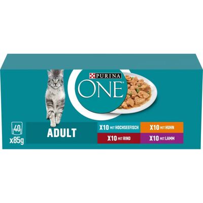 Purina ONE Vuxen Blandat Paket - Färsk kattmat Purina ONE Vuxen Blandat Paket - Färsk kattmat
