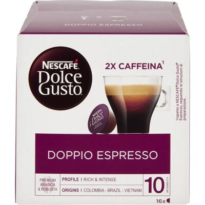 Capsule caffè Nescafé Dolce Gusto Doppio Espresso - 16 pezzi Capsule caffè Nescafé Dolce Gusto Doppio Espresso - 16 pezzi