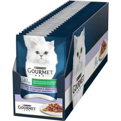 Gourmet Perle Kip en Groente Filets - Volledig kattenvoer Gourmet Perle Kip en Groente Filets - Volledig kattenvoer