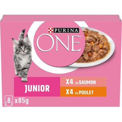 Purina - Unit-12495322 - Nourriture humide pour chatons - Saveurs variées en sauce - 8 x 85g Purina - Unit-12495322 - Nourriture humide pour chatons - Saveurs variées en sauce - 8 x 85g