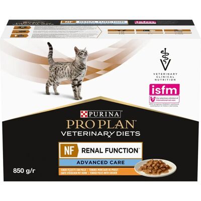 Purina Pro Plan Dieta Weterynaryjna Feline NF Funkcja Nerek mokra karma z kurczakiem 10x85g Multipack Purina Pro Plan Dieta Weterynaryjna Feline NF Funkcja Nerek mokra karma z kurczakiem 10x85g Multipack