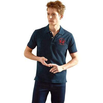 La Martina Blaue Polo-Shirt - Herren Bekleidung Polo 2XL La Martina Blaue Polo-Shirt - Herren Bekleidung Polo 2XL