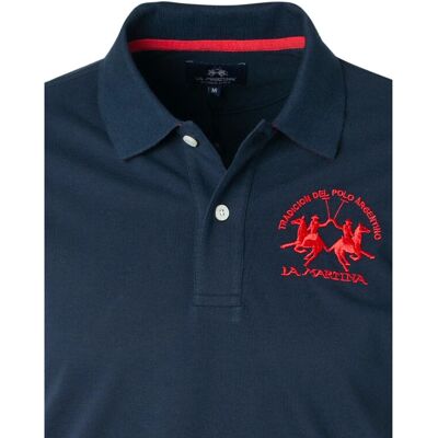La Martina Blau Baumwoll-Piqué Poloshirt - Freizeit La Martina Blau Baumwoll-Piqué Poloshirt - Freizeit