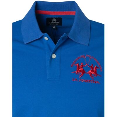 La Martina Blau Baumwoll Poloshirt - Polo-Shirt La Martina Blau Baumwoll Poloshirt - Polo-Shirt