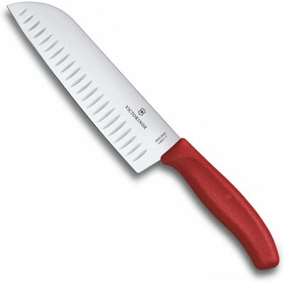 Victorinox SwissClassic santoku-veitsi - Punainen - Keittiöväline Victorinox SwissClassic santoku-veitsi - Punainen - Keittiöväline