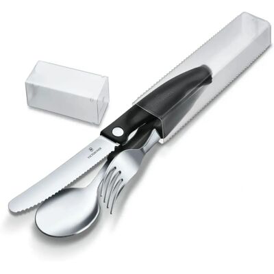 Victorinox Swiss Classic 3-delad svart bestickset - Bestick Victorinox Swiss Classic 3-delad svart bestickset - Bestick