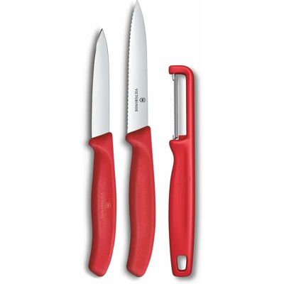 Victorinox Swiss Classic Set di coltelli da cucina e pelapatate - 3 pezzi Victorinox Swiss Classic Set di coltelli da cucina e pelapatate - 3 pezzi