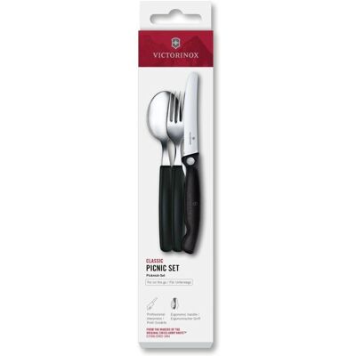 Victorinox Modell 6.7193.3F Besteck-Set - Schwarz Victorinox Modell 6.7193.3F Besteck-Set - Schwarz