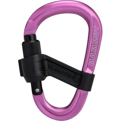 Mammut Smart HMS 2.0 Karabiner - Roze - Veiligheidsslot - Lateral Belastingpreventie - 28kN - 119x77mm Mammut Smart HMS 2.0 Karabiner - Roze - Veiligheidsslot - Lateral Belastingpreventie - 28kN - 119x77mm