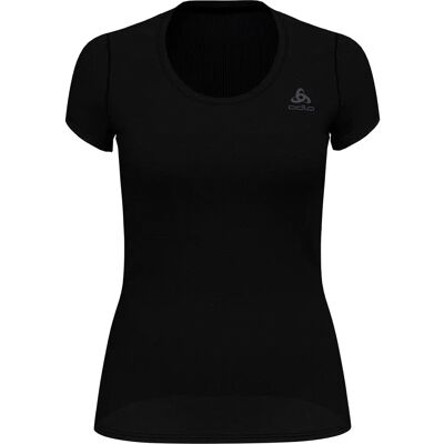 Odlo Womens Active F-Dry Light Short Sleeve Top - Black - Sport T-shirt Odlo Womens Active F-Dry Light Short Sleeve Top - Black - Sport T-shirt
