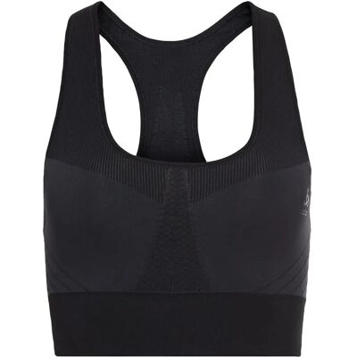 Odlo Damen Seamless Medium Ceramicool Sport-BH - Schwarz - S Odlo Damen Seamless Medium Ceramicool Sport-BH - Schwarz - S