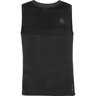 Odlo Schwarzes Performance X-Light Eco Muskelshirt - Sportbekleidung Odlo Schwarzes Performance X-Light Eco Muskelshirt - Sportbekleidung
