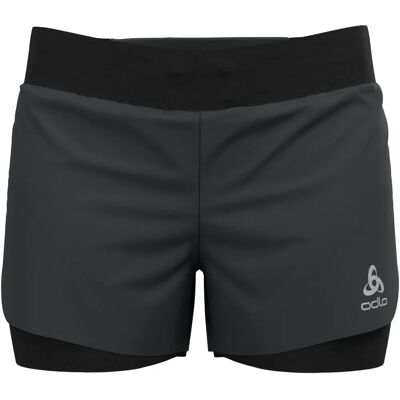 Odlo Zeroweight 3 Inch 2-in-1 Short - Trailrunning Shorts - Damen Black L Odlo Zeroweight 3 Inch 2-in-1 Short - Trailrunning Shorts - Damen Black L