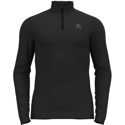 Odlo Men Black Long Sleeve Half Zip Thermal Shirt Odlo Men Black Long Sleeve Half Zip Thermal Shirt
