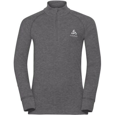 Odlo Szare Melange Active Warm Eco Dzieci Pół-zip Długi Rękaw - Bielizna Termiczna Odlo Szare Melange Active Warm Eco Dzieci Pół-zip Długi Rękaw - Bielizna Termiczna