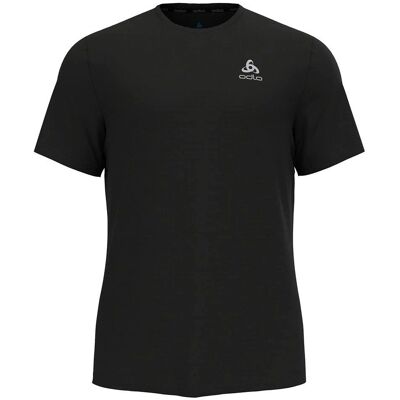 Odlo Essential Flyer Schwarzes leichten Kurzarm T-Shirt - T-Shirt Odlo Essential Flyer Schwarzes leichten Kurzarm T-Shirt - T-Shirt