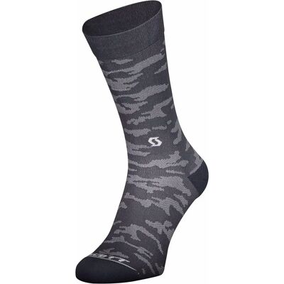 Scott Trail Camo Crew Sock - Grau/Weiß - Atmungsaktiv - Größe 45-47 Scott Trail Camo Crew Sock - Grau/Weiß - Atmungsaktiv - Größe 45-47