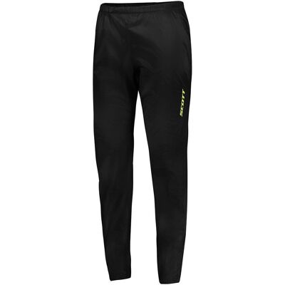 Scott RC Run Waterproof Pants - Lightweight, Ventilated, Black/Yellow Men Scott RC Run Waterproof Pants - Lightweight, Ventilated, Black/Yellow Men