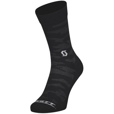 Scott Merino Trail Camo Crew Socken - Unisex - Schwarz - Dunkelgrau Scott Merino Trail Camo Crew Socken - Unisex - Schwarz - Dunkelgrau