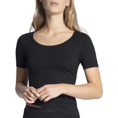 Calida Natural Comfort T-shirt - Manches Courtes, Encolure V, Coton Pima - T-shirt Calida Natural Comfort T-shirt - Manches Courtes, Encolure V, Coton Pima - T-shirt