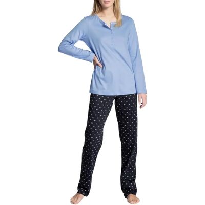 Pyjamas en coton Supima Calida - Bleu foncé - L - Nuit Pyjamas en coton Supima Calida - Bleu foncé - L - Nuit