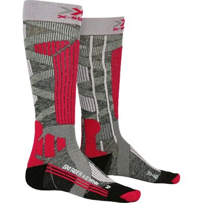 X-Bionic Chaussettes Ski Rider 4.0 Femme - Gris - EU 41-42 - Publicité X-Bionic Chaussettes Ski Rider 4.0 Femme - Gris - EU 41-42 - Publicité