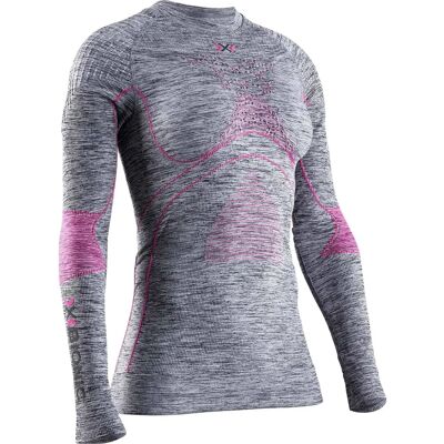 X-Bionic Donna Energy Accum Mel Rneck LS - Grigio - Base Layer X-Bionic Donna Energy Accum Mel Rneck LS - Grigio - Base Layer
