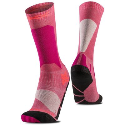 X Bionic Ski Discover OTC rose enfant - Chaussettes - Ski - Publicité X Bionic Ski Discover OTC rose enfant - Chaussettes - Ski - Publicité