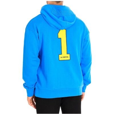 La Martina Tmf603-Fp533 Hoodie - Blauwe Katoen - Maat S La Martina Tmf603-Fp533 Hoodie - Blauwe Katoen - Maat S