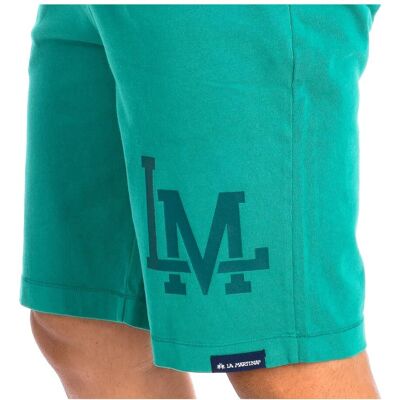 La Martina Tmb305-Js329 Groene Katoenen Short - Sportshorts La Martina Tmb305-Js329 Groene Katoenen Short - Sportshorts