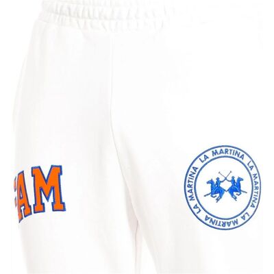 La Martina Heren Jogger Sports Broek - Wit Katoen - XL - Sports Broek La Martina Heren Jogger Sports Broek - Wit Katoen - XL - Sports Broek