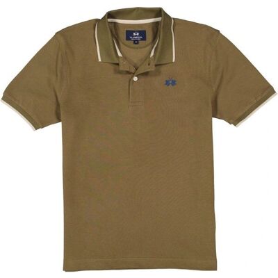 La Martina Modell 3XL Khaki Grün Poloshirt - Polo Shirt La Martina Modell 3XL Khaki Grün Poloshirt - Polo Shirt