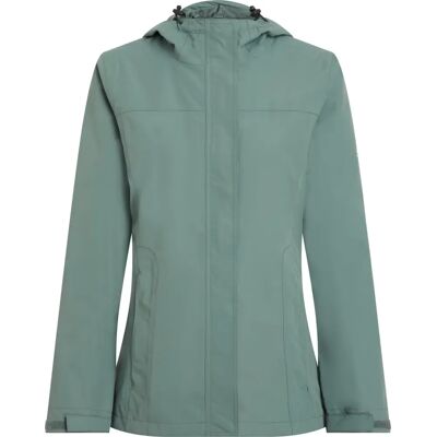 McKINLEY Dunkelgrüne Wasserfeste Jacke - Carlide W - Outdoor-Regenmantel McKINLEY Dunkelgrüne Wasserfeste Jacke - Carlide W - Outdoor-Regenmantel