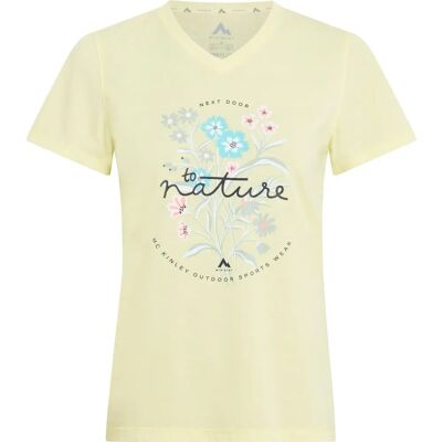 McKINLEY Nata II W Melange/Jaune Clair - T-Shirt McKINLEY Nata II W Melange/Jaune Clair - T-Shirt