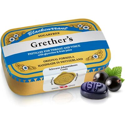 Grethers Schwarzen Johannisbeer Pastillen - Hals- und Stimmungsbalsam Grethers Schwarzen Johannisbeer Pastillen - Hals- und Stimmungsbalsam